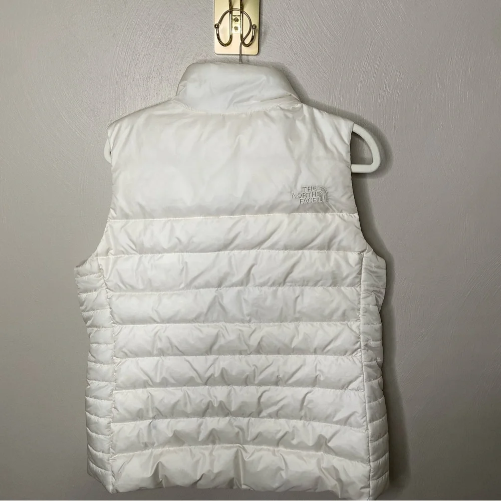 NORTH FACE Ivory / Off-white Puffer Quilted Vest - size Large - Picture 13 of 13